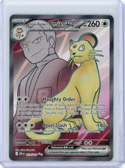 Team Rocket's Persian ex 2025 Pokémon Destined Rivals rare holo #219/182