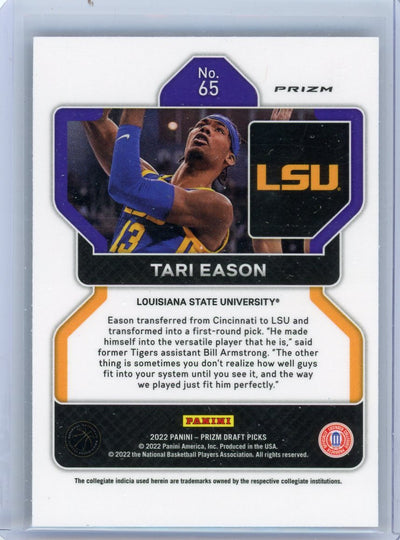 Tari Eason 2022 Panini Prizm draft picks snakeskin prizm SP rookie card