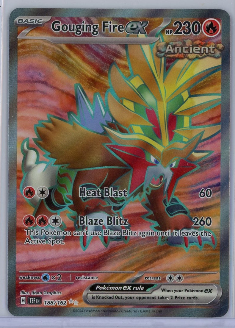 Gouging Fire ex Pokemon Temporal Forces Ultra Rare #188/162