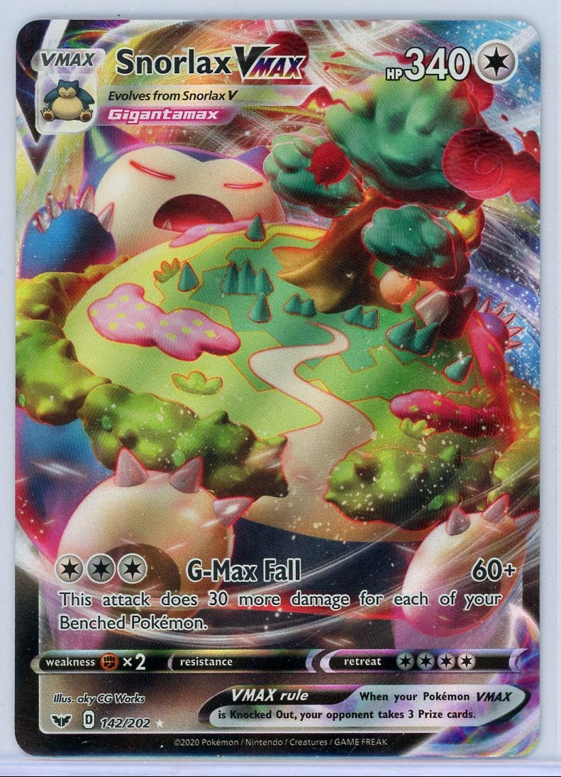 Snorlax Vmax Pokémon Sword & Shield Ultra-Rare #142/202