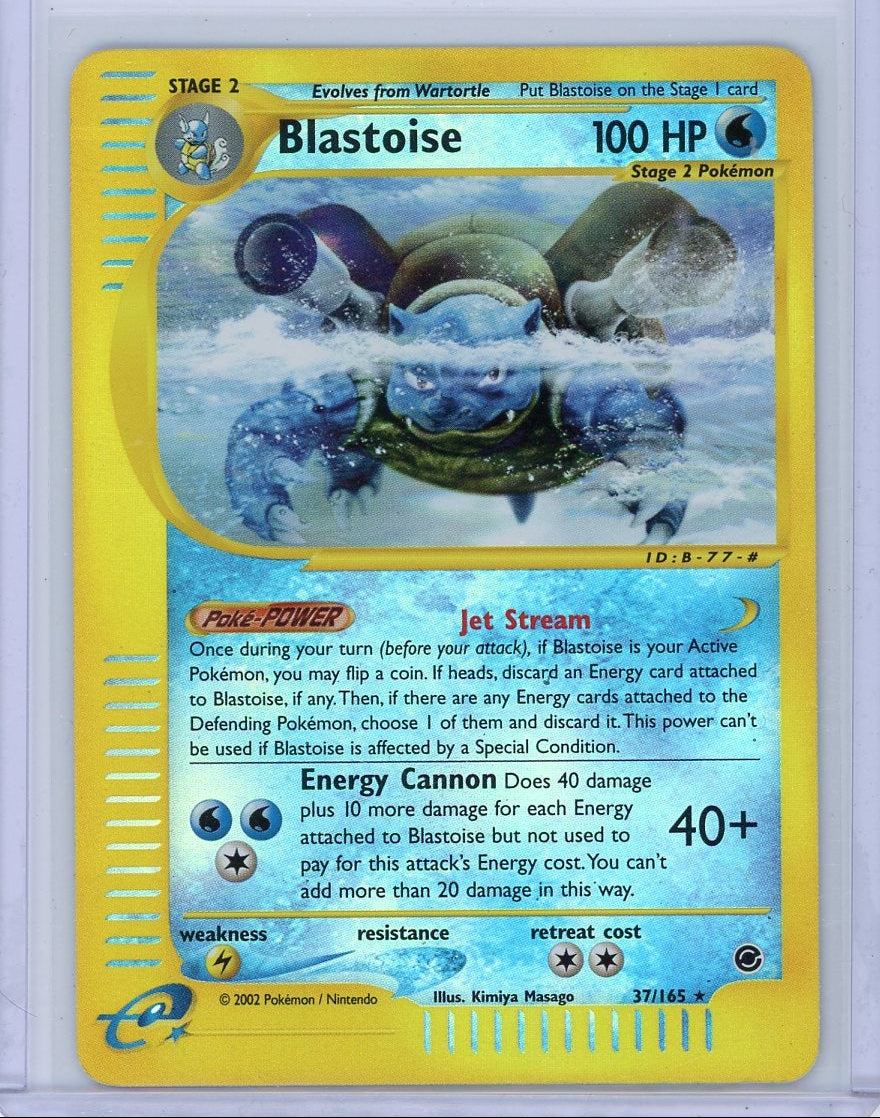 Blastoise 2002 Pokemon Expedition reverse holo #37/165 MP