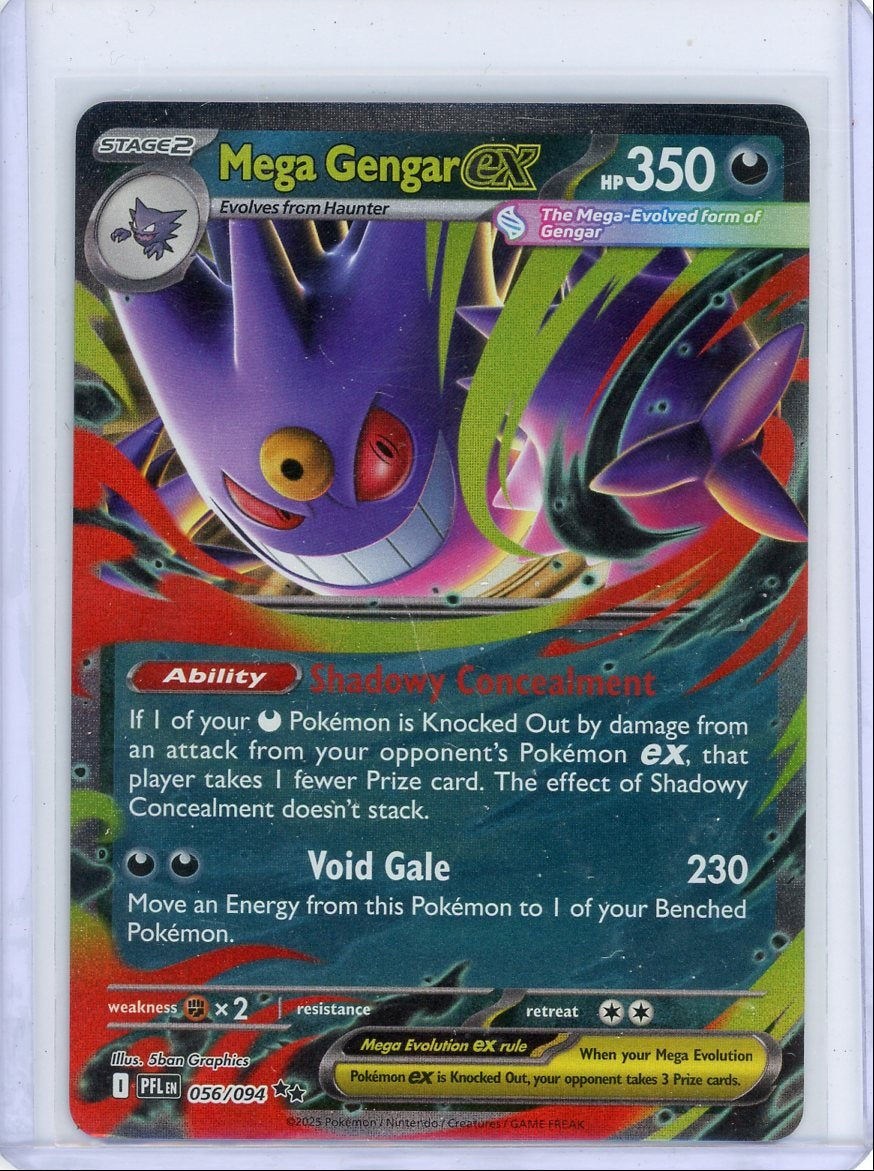 Mega Gengar EX Pokémon Phantasmal Flames #056/094