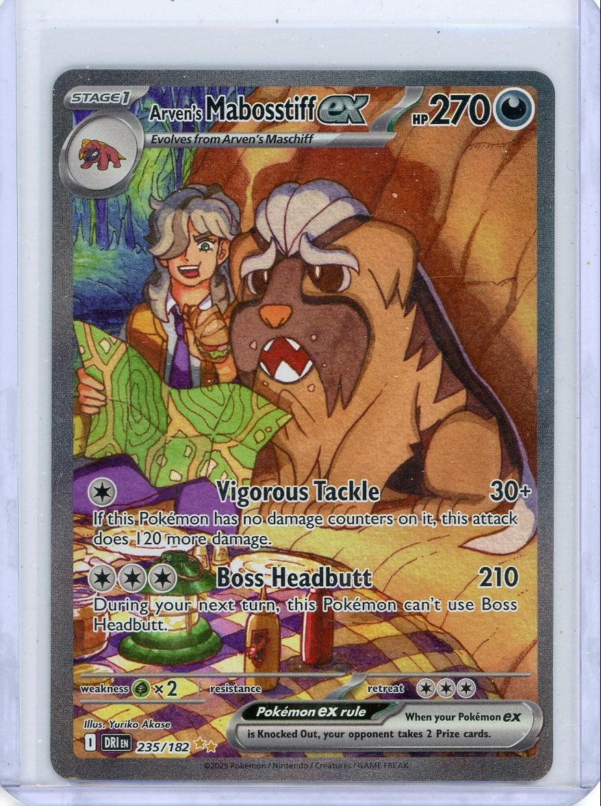 Arven's Mabostiff ex Pokémon Destined Rivals Special Illustration Rare #235/182