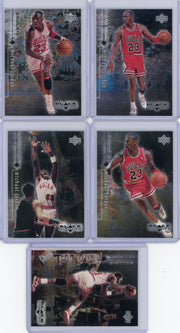 Michael Jordan 1999 Upper Deck Black Diamond #1-5 5-card lot