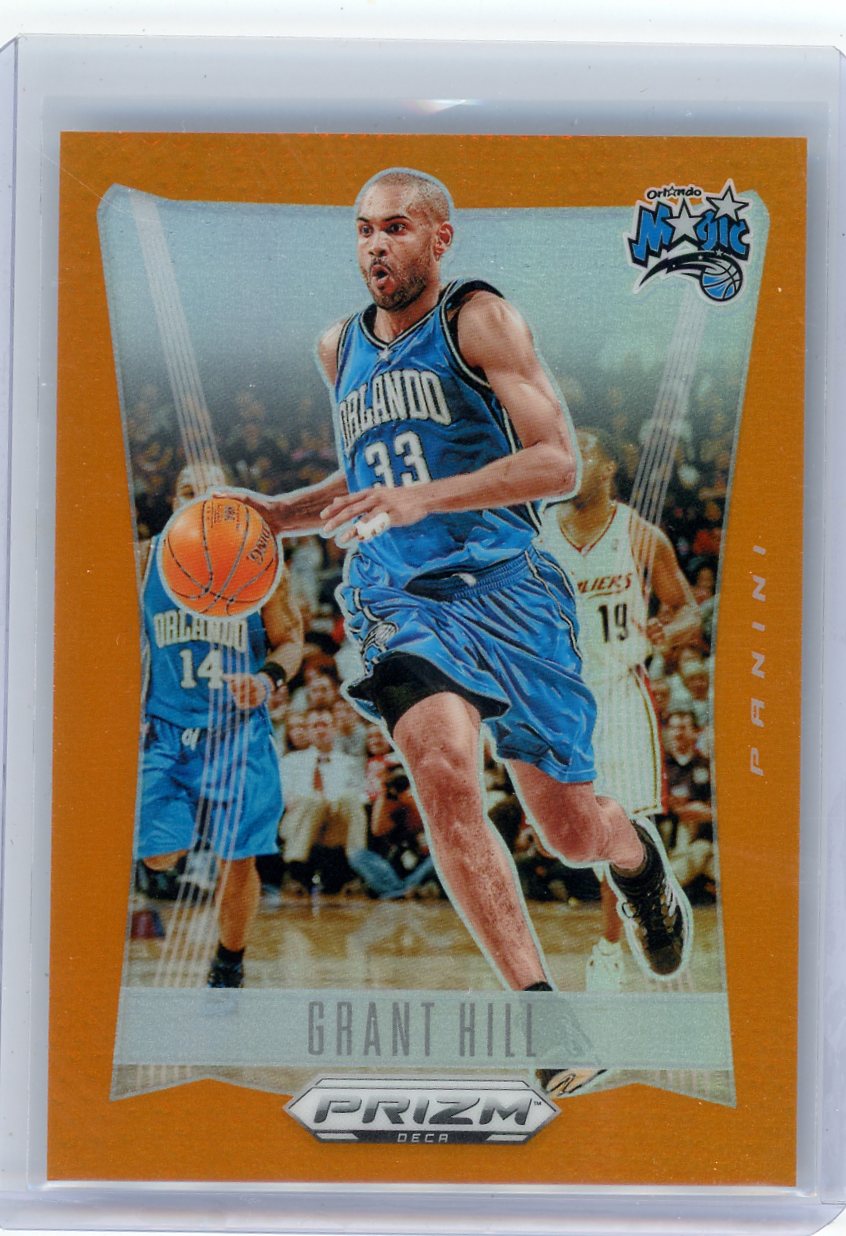 Grant Hill 2023-24 Panini Prizm Deca Orange Prizm #'d 21/49