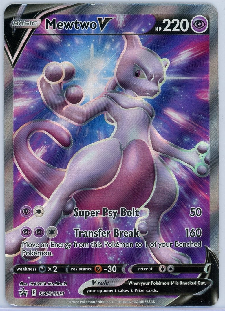 Mewtwo V 2022 Pokemon Black Star Promo #SWSH229