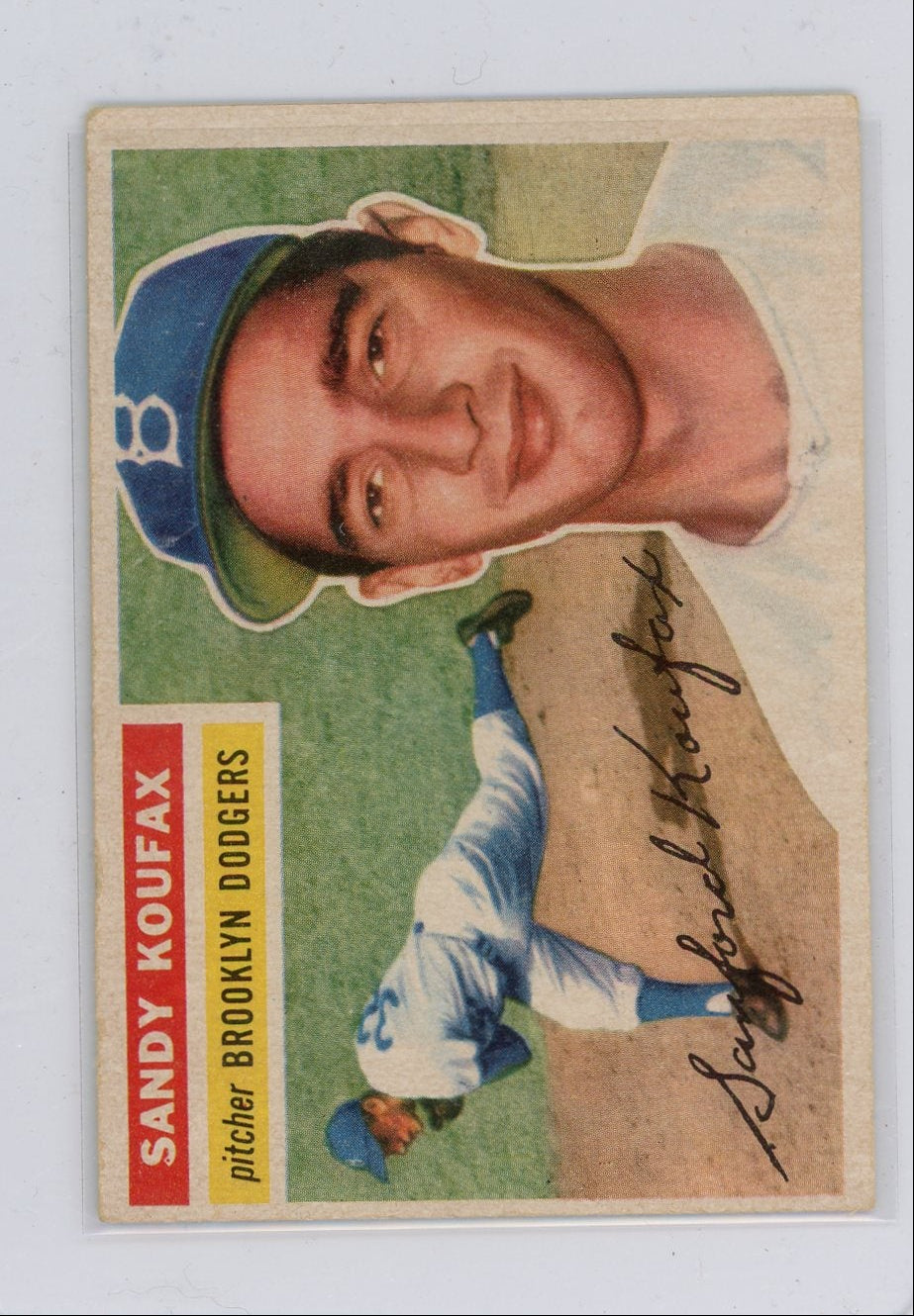Sandy Koufax 1956 Topps White Back #79