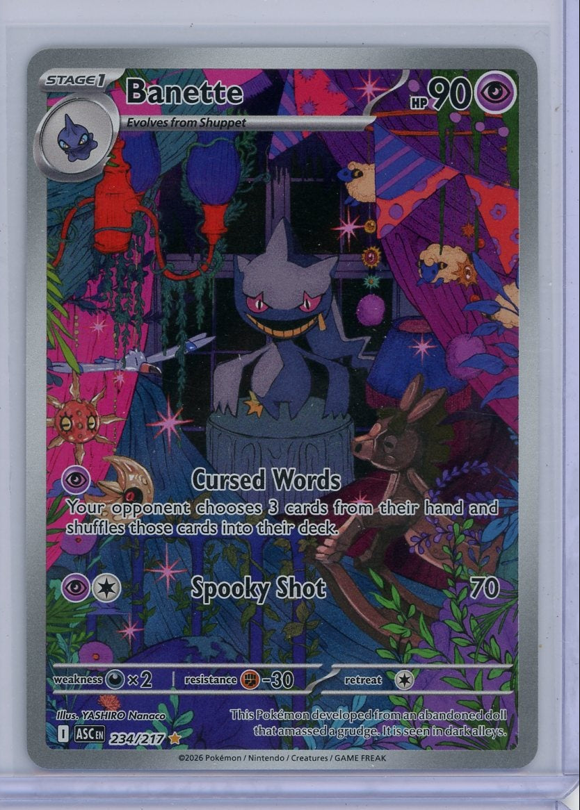 Banette 2026 Pokémon Ascended Heroes Illustration Rare #234/217