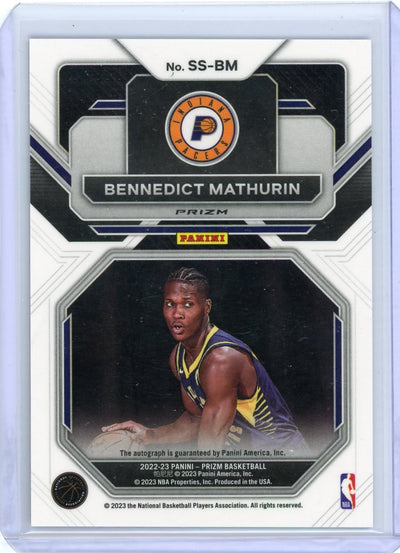 Bennedict Mathurin 2022-23 Panini Prizm Sensational Signatures Red Scope