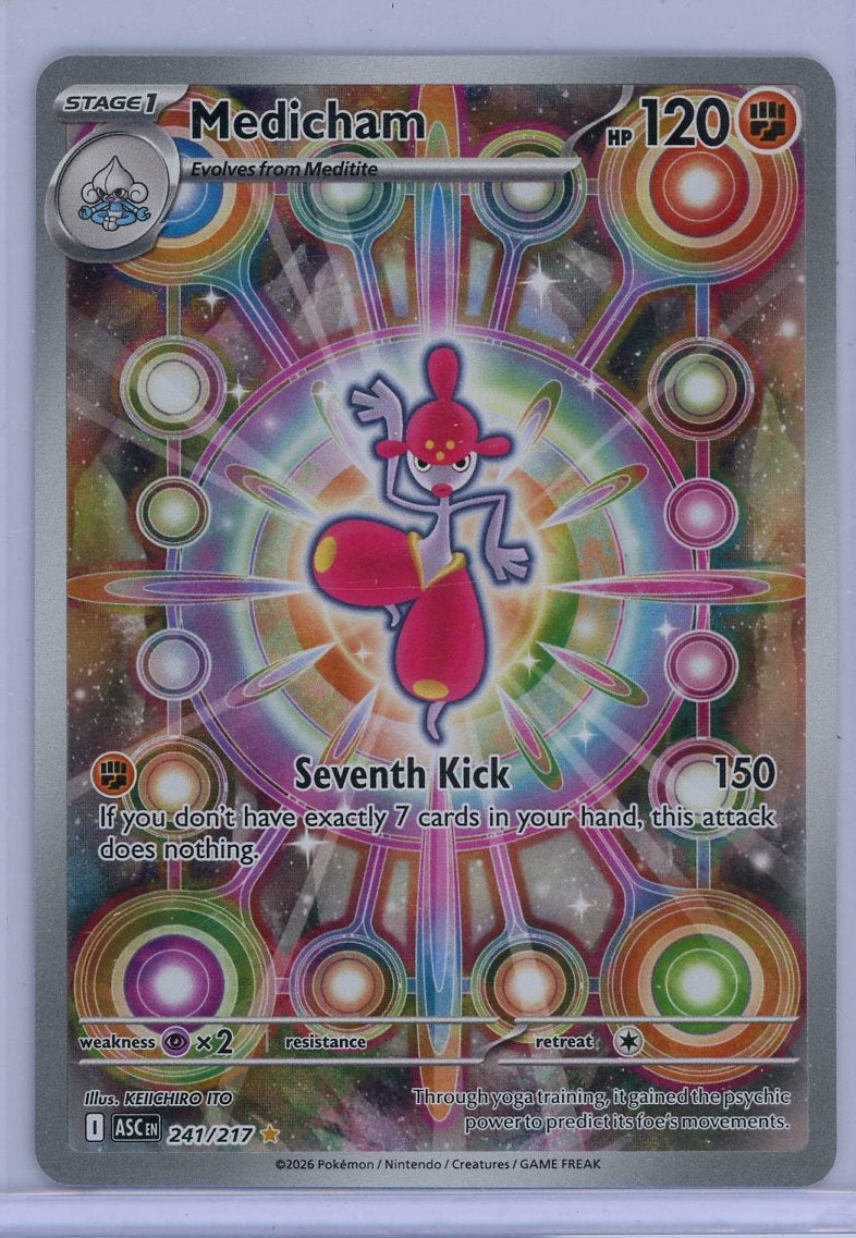Medicham 2026 Pokémon Ascended Heroes Illustration rare #241/217