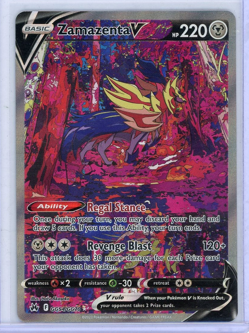 Zamazenta V Pokémon Crown Zenith Ultra Rare #GG54/GG70