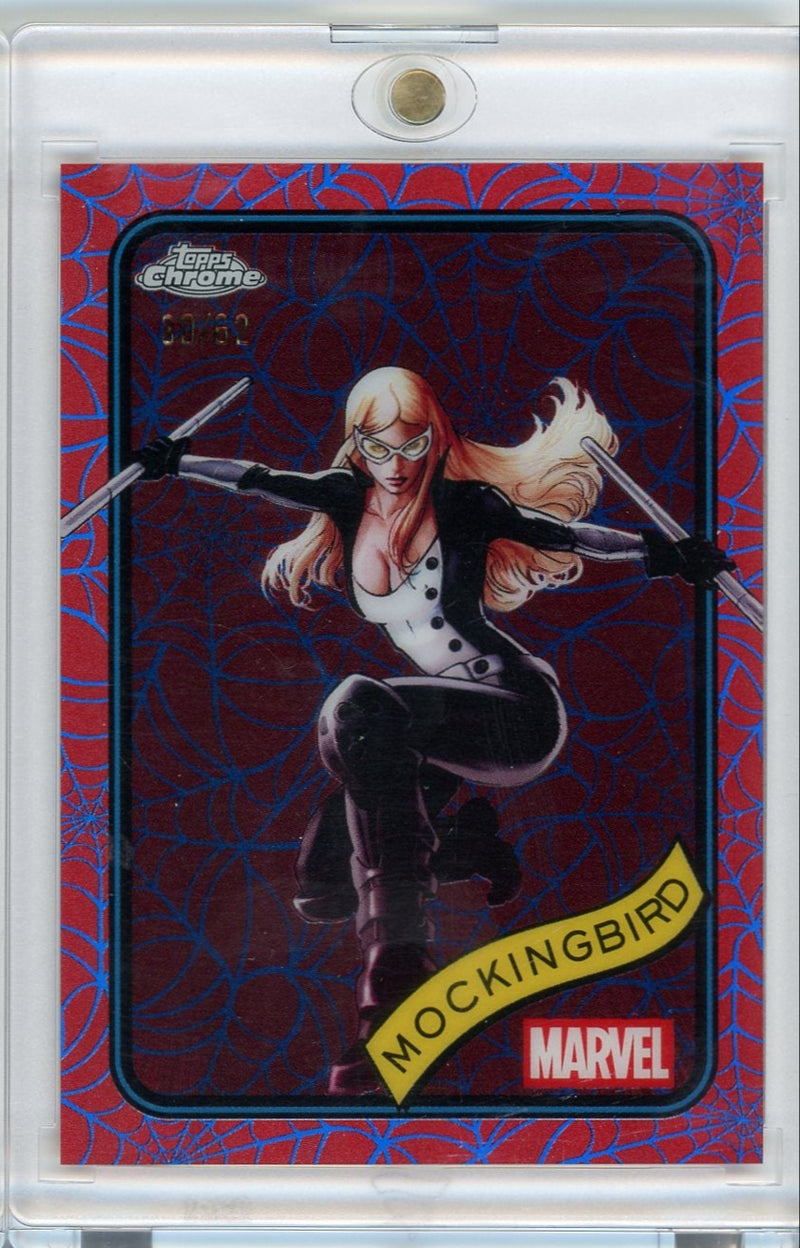 Mockingbird 2025 Topps Chrome Marvel Spider-Man Web refractor 