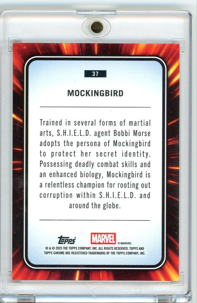Mockingbird 2025 Topps Chrome Marvel Spider-Man Web refractor #'d 30/62