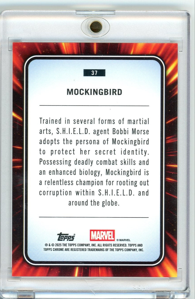 Mockingbird 2025 Topps Chrome Marvel Spider-Man Web refractor 