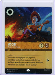 Woody Disney Lorcana Wilds Unknown Waiting For a Friend Epic holo #205/204
