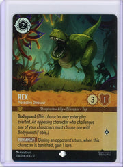 Rex Disney Lorcana Wilds Unknown Protective Dinosaur Epic holo #206/204