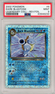 Dark Blastoise Pokémon Legendary Collection Reverse Foil 4/110 PSA 9