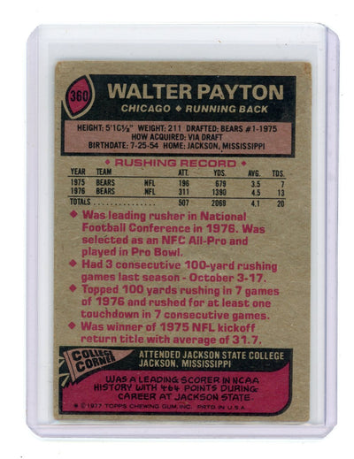 Walter Payton 1977 Topps #360