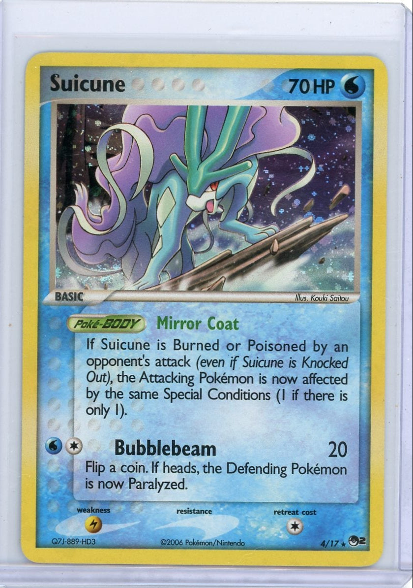 Suicune 2006 Pokemon POP Series 2 holo #4/17 MP/LP