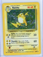 Raichu 1999 Pokemon Base Set holo #14/102 LP