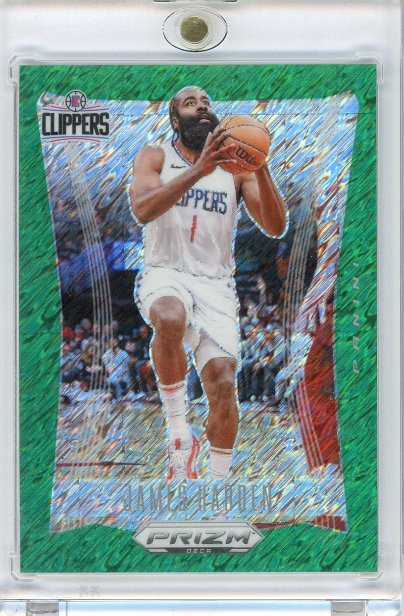 James Harden 2023-24 Prizm Deca FOTL Green Shimmer 
