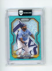 Randy Arozarena LJ Custom Cards x Piece of the Game custom card art #'d 1/1