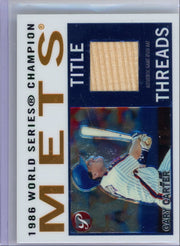 Gary Carter 2005 Topps Pristine Legends Edition Title Threads Game-Used Bat Relic
