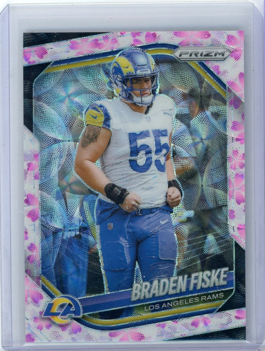 Braden Fiske 2025 Panini Prizm Cherry Blossom #'d 15/15