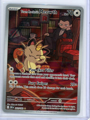 Team Rocket's Meowth Pokémon Destined Rivals Illustration Rare #203/182