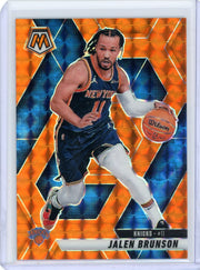 Jalen Brunson 2024-25 Panini Mosaic Orange Mosaic #'d 011/249 (Jersey Match)