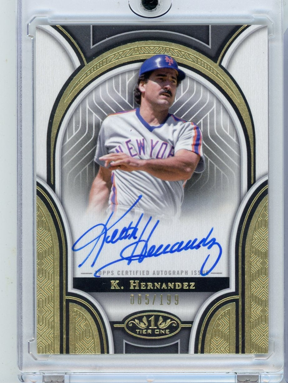 Keith Hernandez 2023 Topps Tier One Prime Performers Auto #'d 085/199