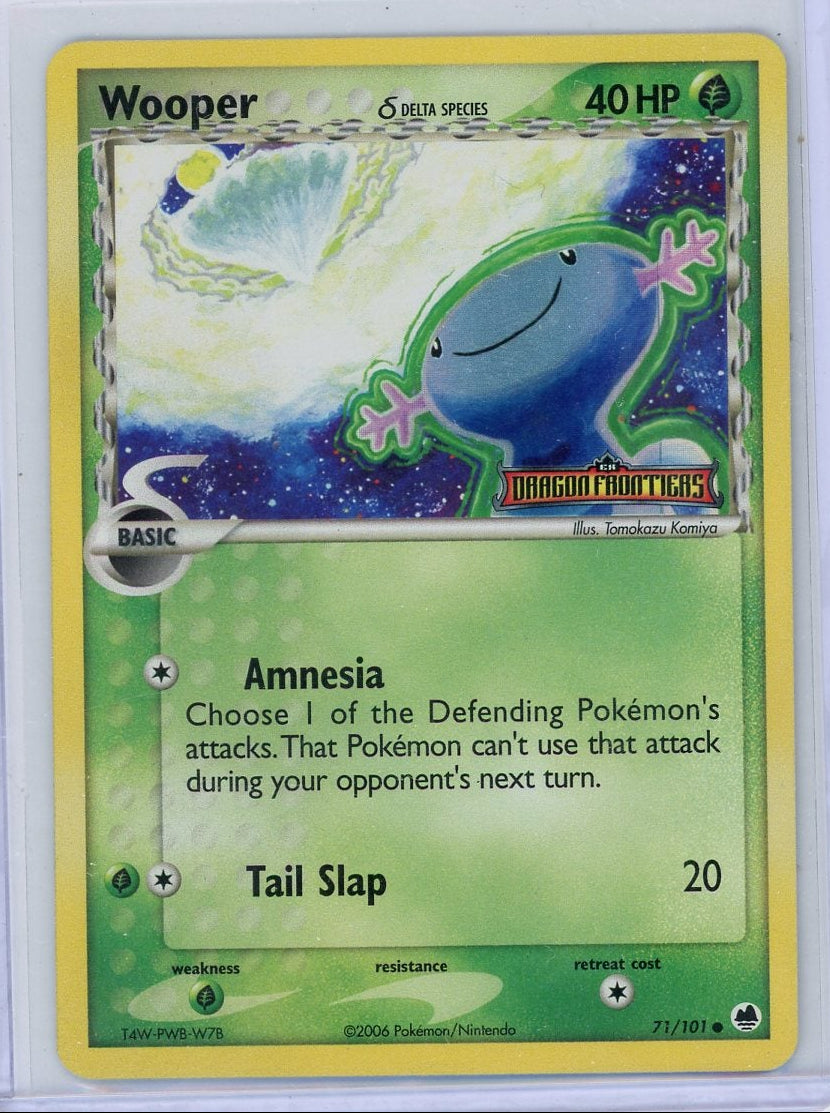 Wooper Pokémon EX Dragon Frontiers Delta Species Reverse Holo #21/101