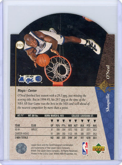 Shaquille O'Neal 1995 Upper Deck SP die-cut #D121