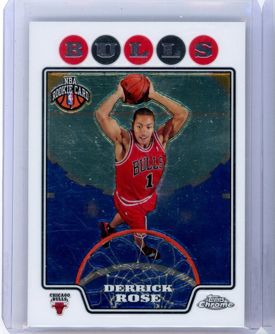 Derrick Rose 2007-08 Topps Chrome rookie card