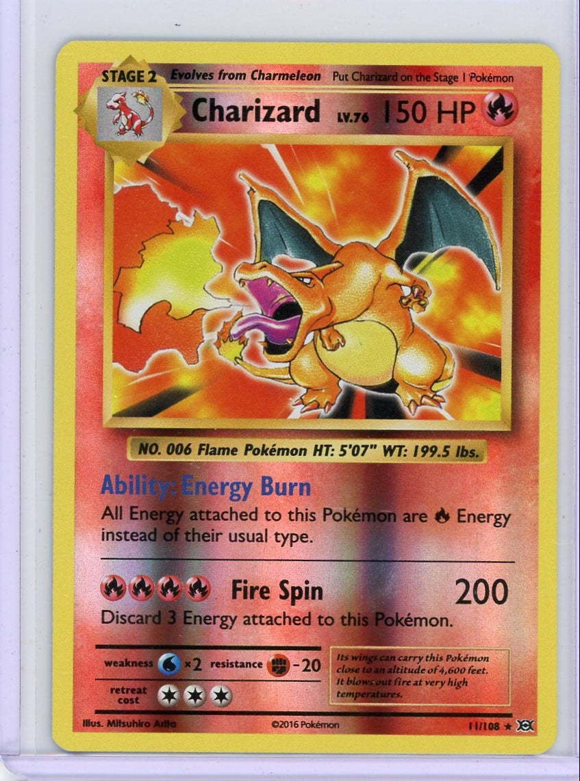 Charizard Pokémon Evolutions Reverse Holofoil #11/108