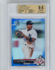 Gleyber Torres 2017 Bowman Chrome blue refractor #'d 088/150 BGS 9.5