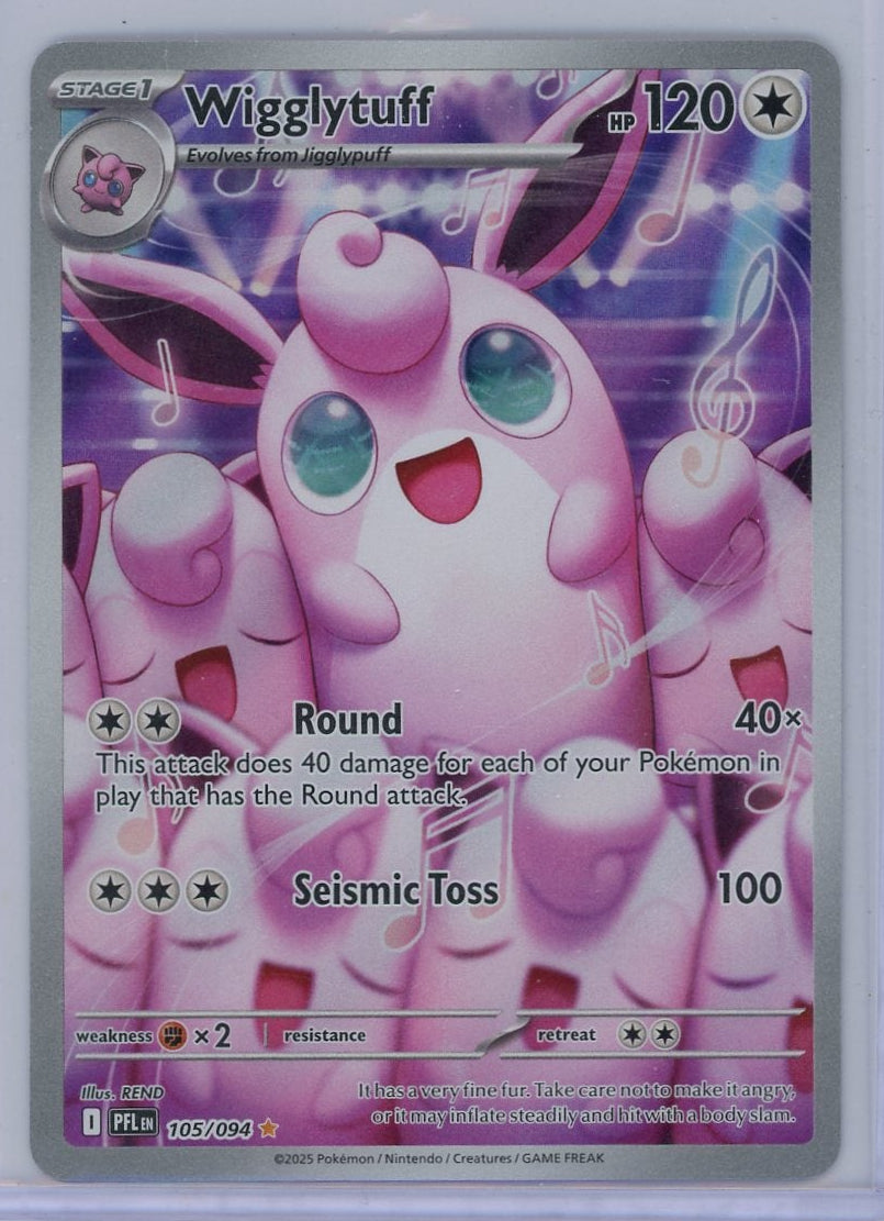 Wigglytuff Pokémon Phantasmal Flames Illustration Rare #105/094
