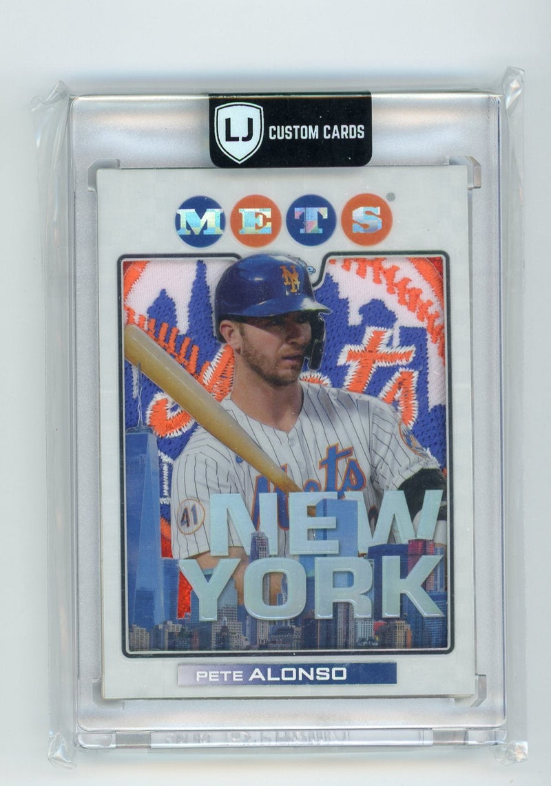 Pete Alonso LJ Custom Cards x Piece of the Game custom card art