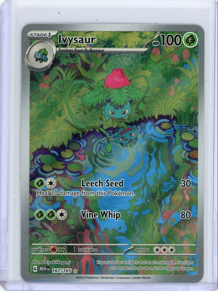 Ivysaur Pokémon 151 Illustration Rare #167/165
