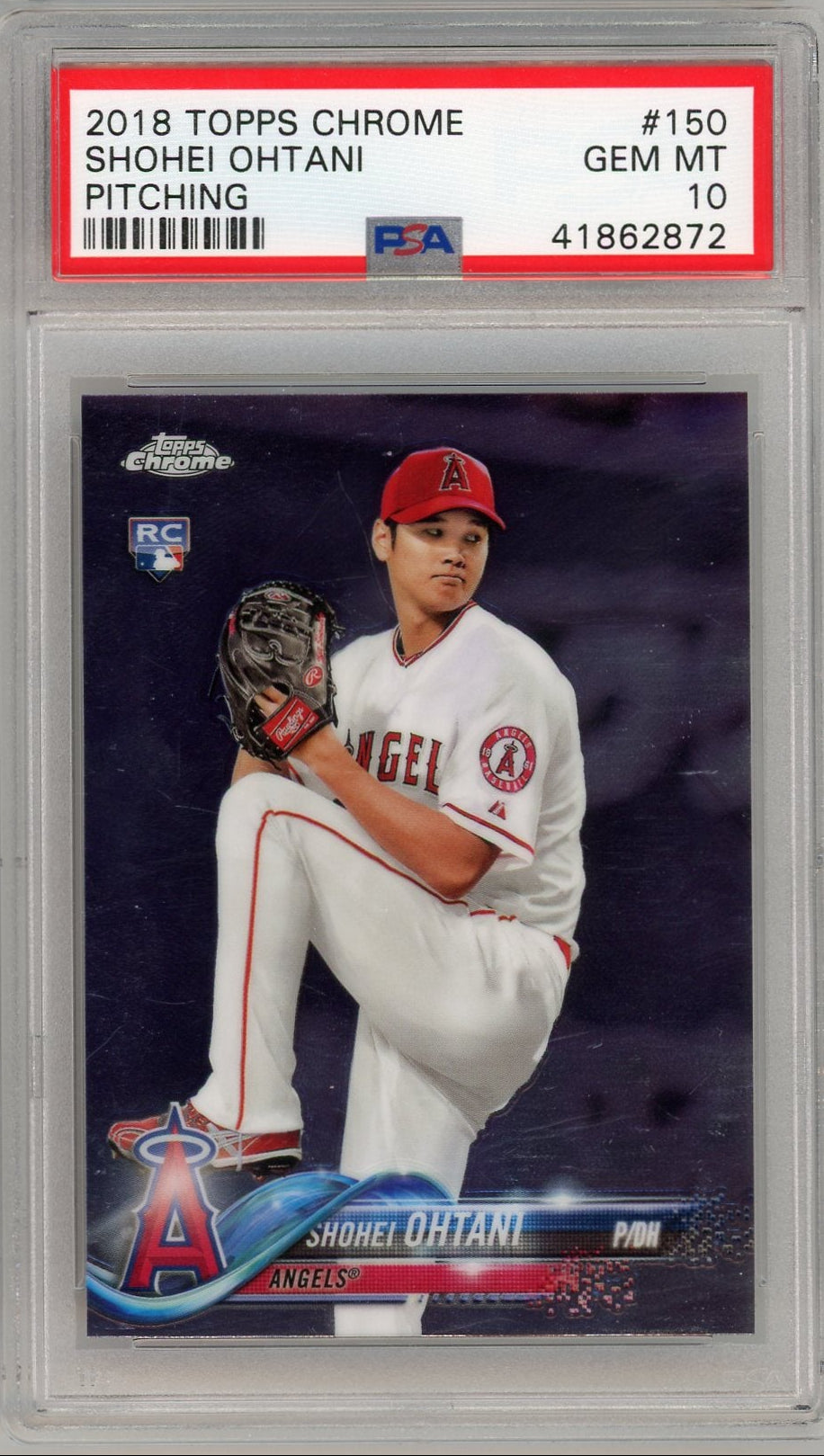 Shohei Ohtani 2018 Topps Chrome #150 RC PSA 10