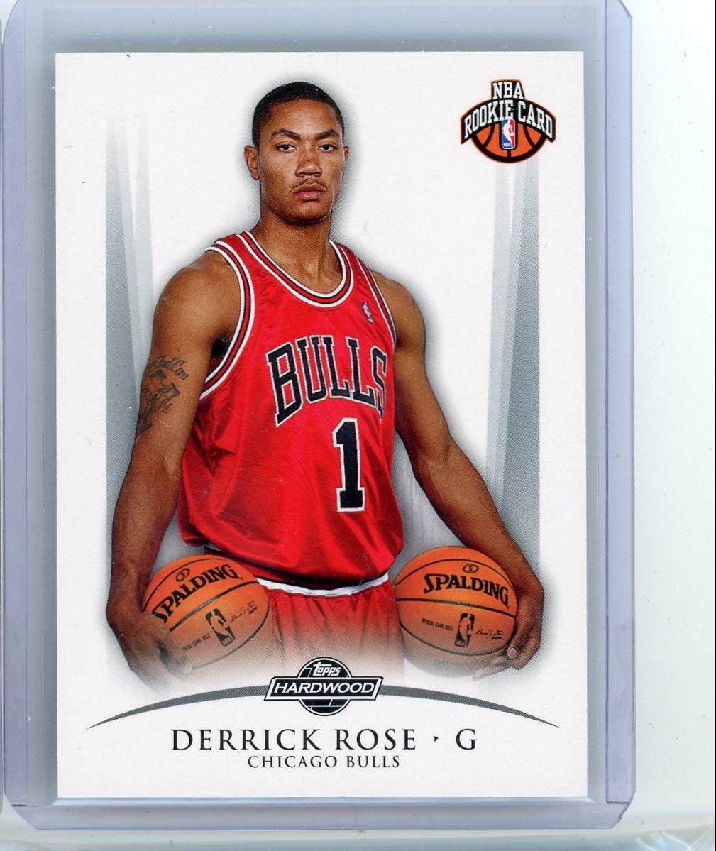 Derrick Rose 2008-09 Topps Hardwood #'d 1763/2009 (2 balls)