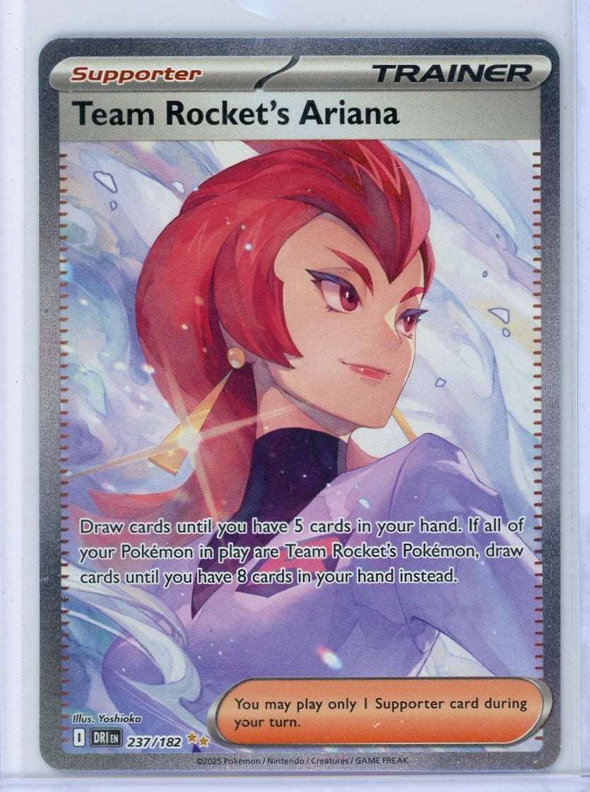 Team Rocket's Ariana Pokémon Destined Rivals Special Illustration Rare #237/182