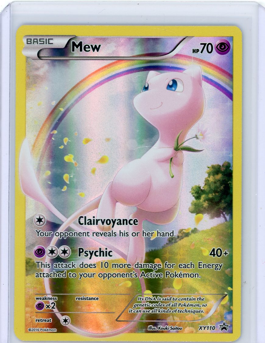 Mew 2016 Pokemon XY Black Star Promo #XY110 a
