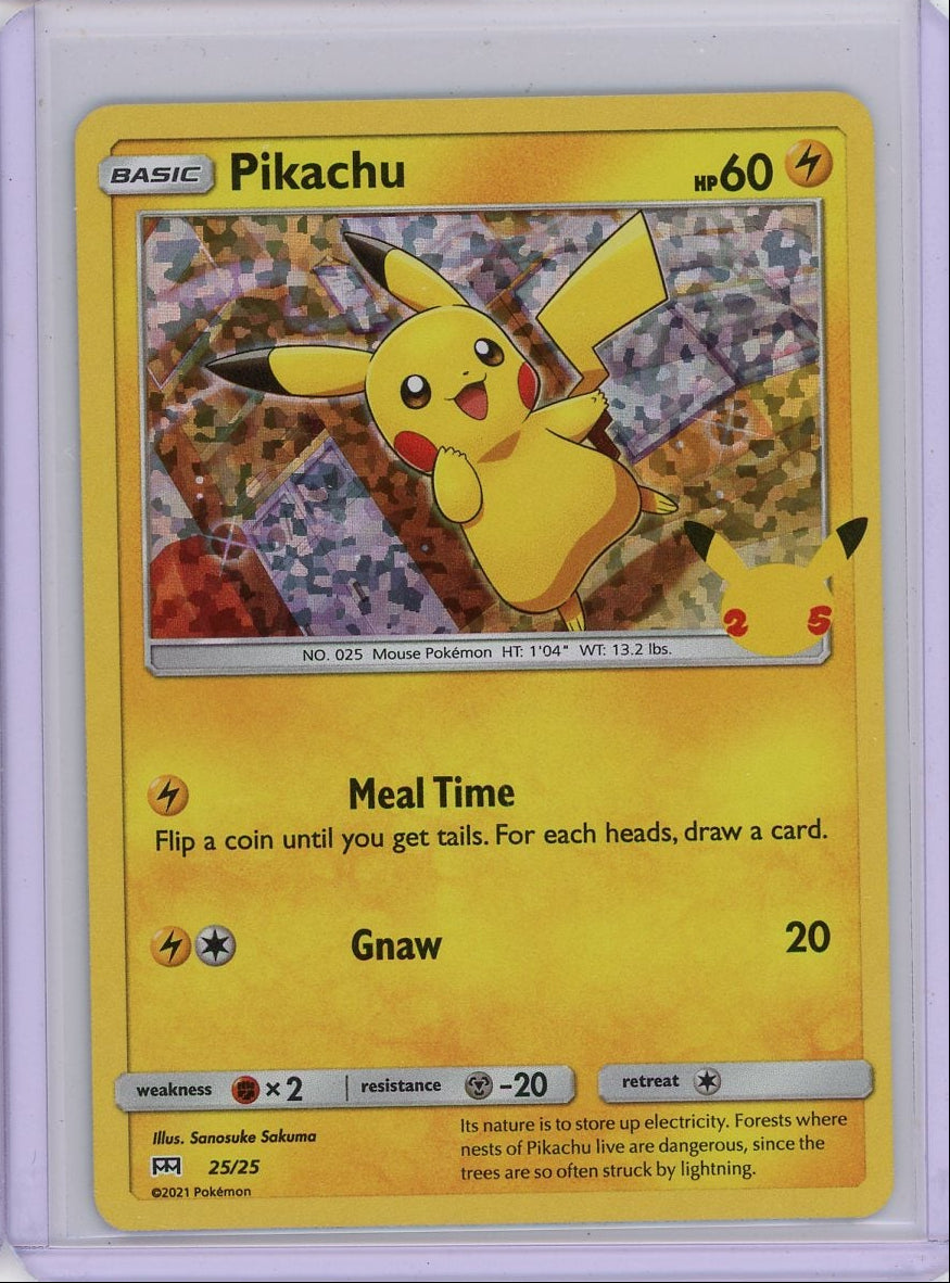 Pikachu 2021 Pokemon McDonald's 25th Anniversary #25/25