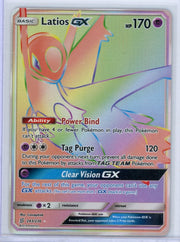 Latios GX Pokémon Unified Minds Rainbow Secret Rare #243/236