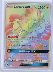 Zeraora GX Pokémon Lost Thunder Rainbow Secret Rare #221/214