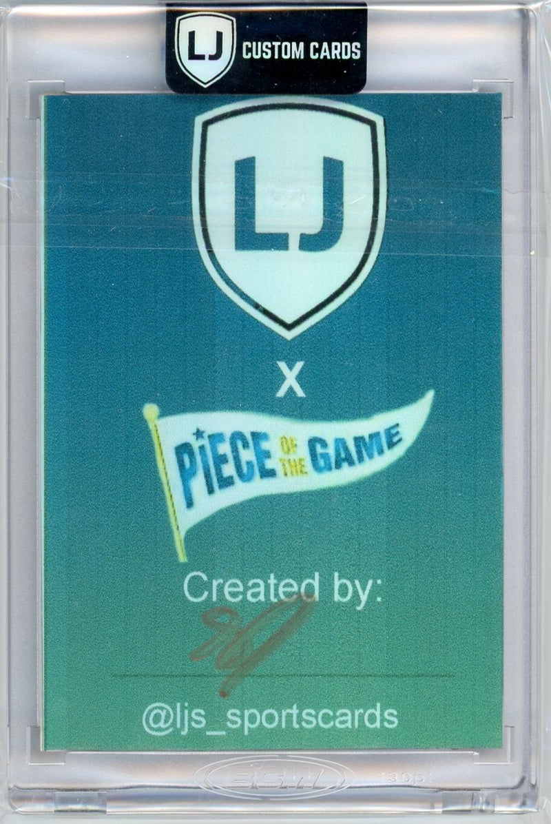 Freddie Freeman LJ Custom Cards x Piece of the Game custom card art