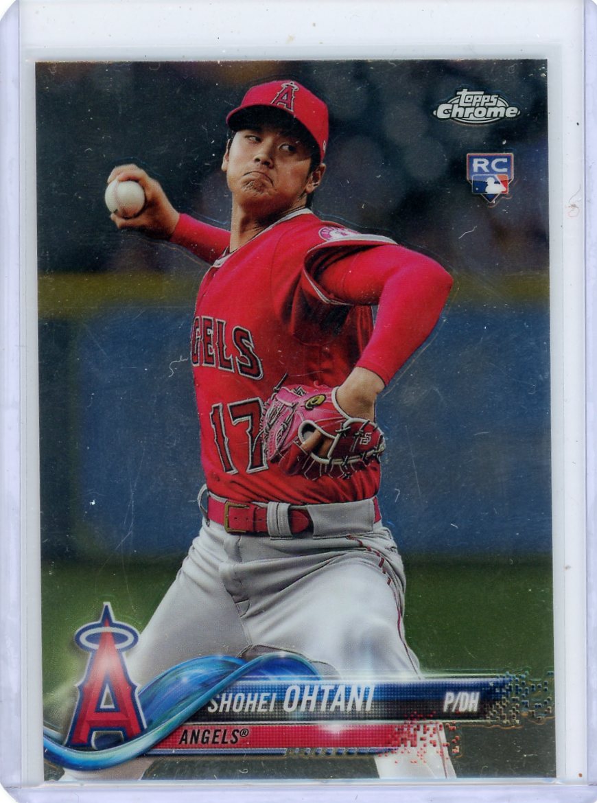 Shohei Ohtani 2018 Topps Chrome Update Pitching RC