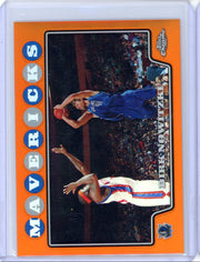 Dirk Nowitzki 2008-09 Topps Chrome orange refractor #'d 359/499