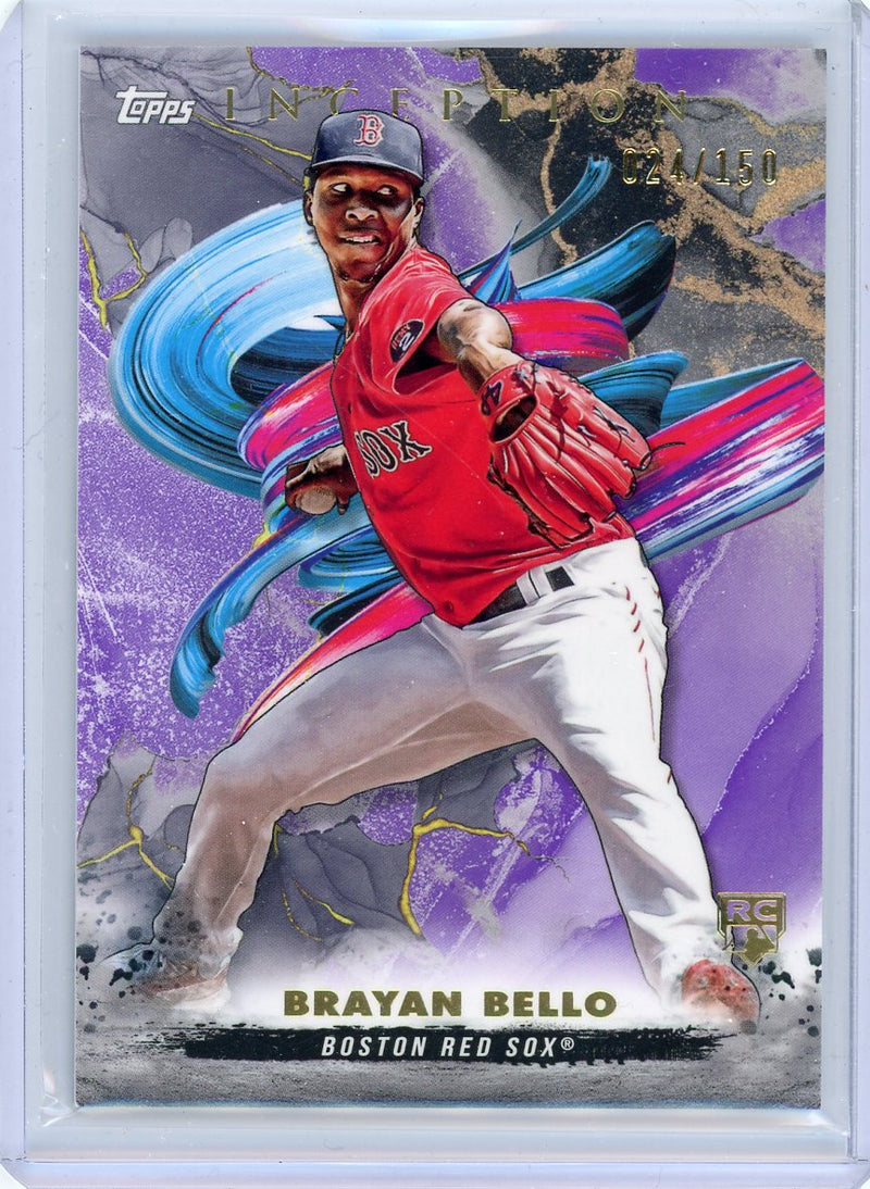 Brayan Bello 2023 Topps Inception purple rookie card 